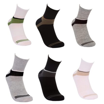 Half sockes- Colorful -cotton (3 pieces)