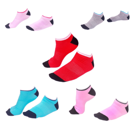 Girls'  socket socks assorted- 3 pieces